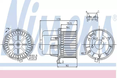 Вентилятор салона NISSENS 87061