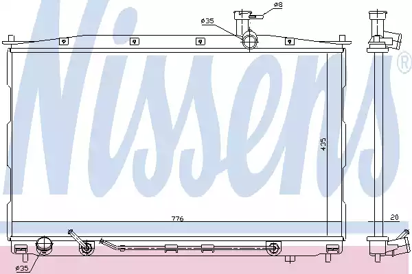 Радиатор системы охлаждения NISSENS 67505