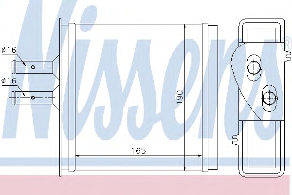 Радиатор отопителя NISSENS 71442
