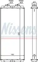 Радиатор печки 345x160x26 NISSENS 72048