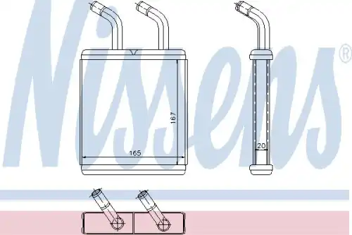 Радиатор печки NISSENS 77514