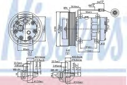 Компрессор кондиционера NISSENS 89353