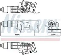 Ns91197 радиатор масляный NISSENS 91197