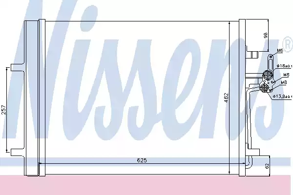 Радиатор кондиционера NISSENS 940044