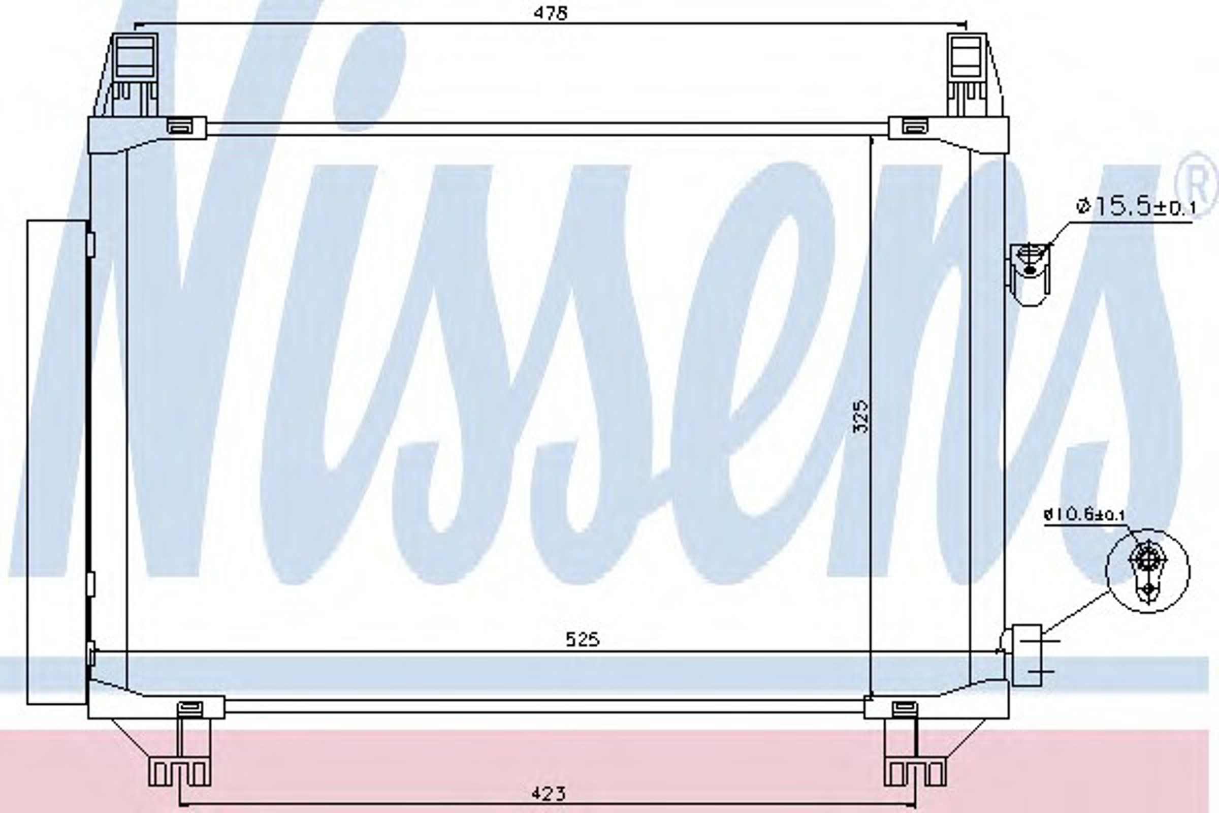 Радиатор кондиционера NISSENS 940271