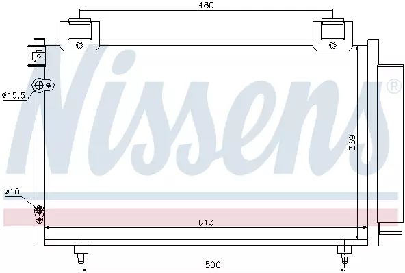 Радиатор кондиционера NISSENS 94730