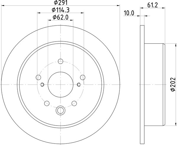 Диск тормозной NISSHINBO ND1010K