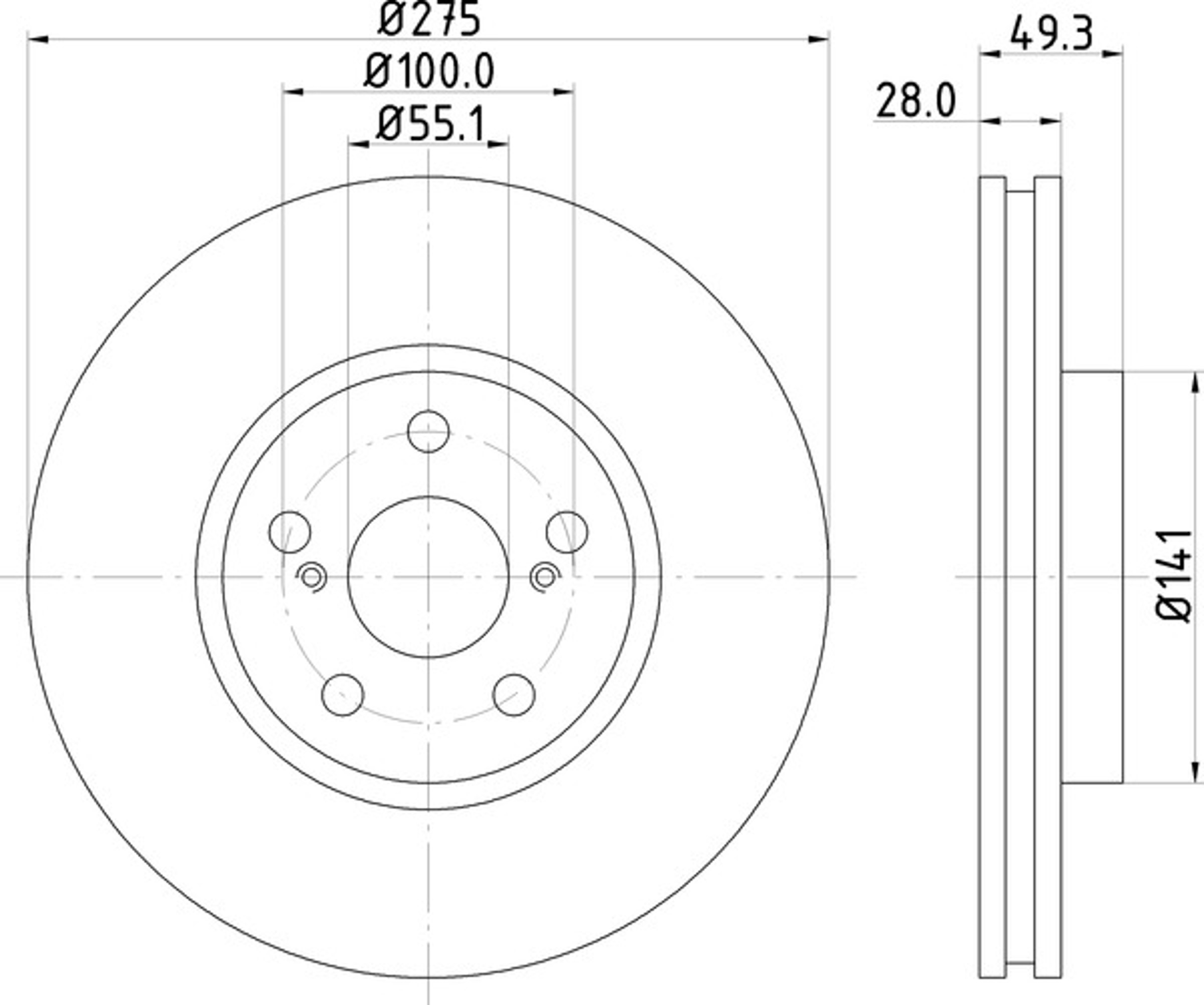Диск тормозной NISSHINBO ND1105
