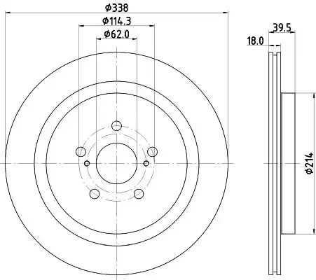 Nd1138k диск тормозной задний NISSHINBO ND1138K
