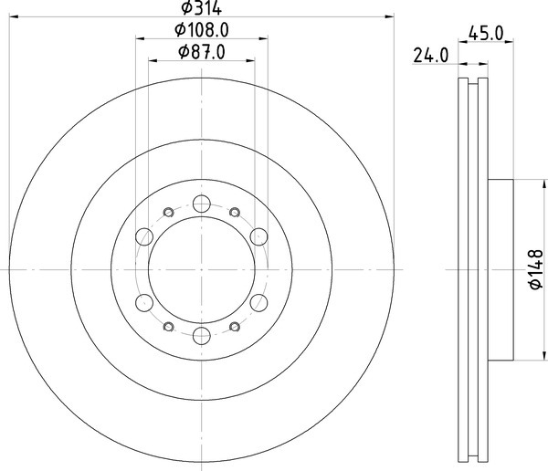 Диск тормозной NISSHINBO ND3019K