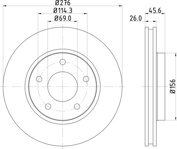 Диск тормозной NISSHINBO ND3029K