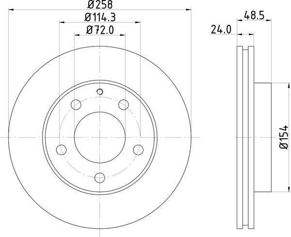 Диск тормозной NISSHINBO ND5012