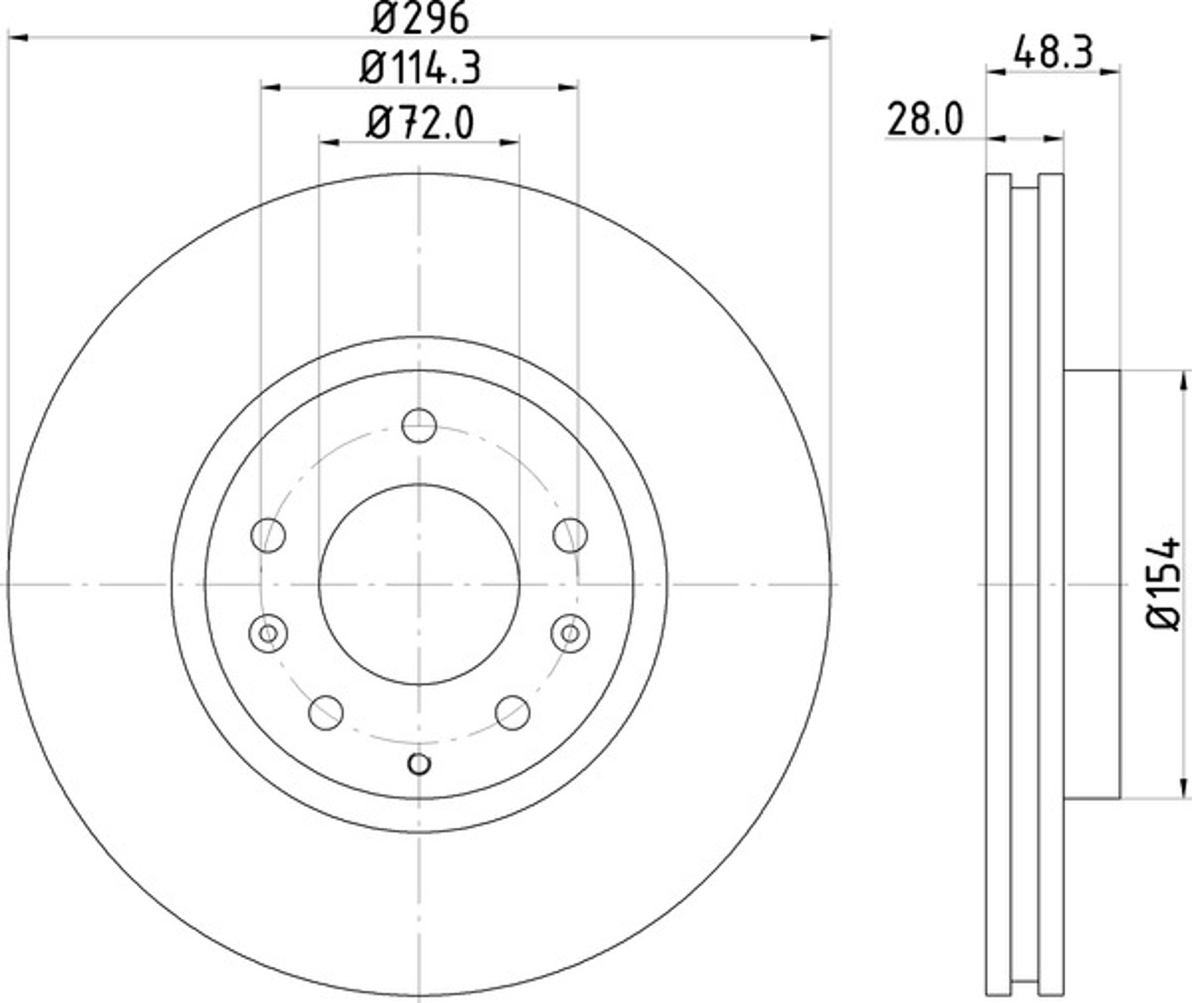Диск тормозной NISSHINBO ND5025K
