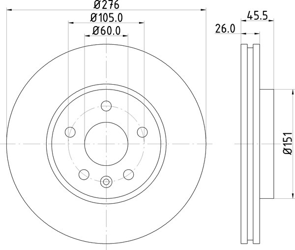 Диск тормозной NISSHINBO ND6024K