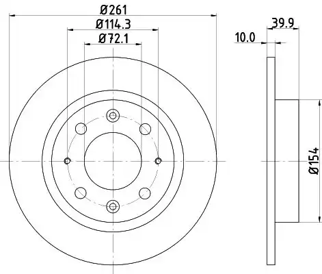 Диск тормозной NISSHINBO ND6069