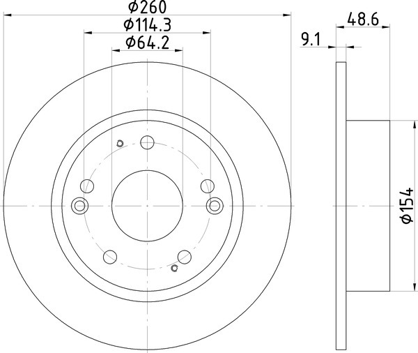 Диск тормозной NISSHINBO ND8026K