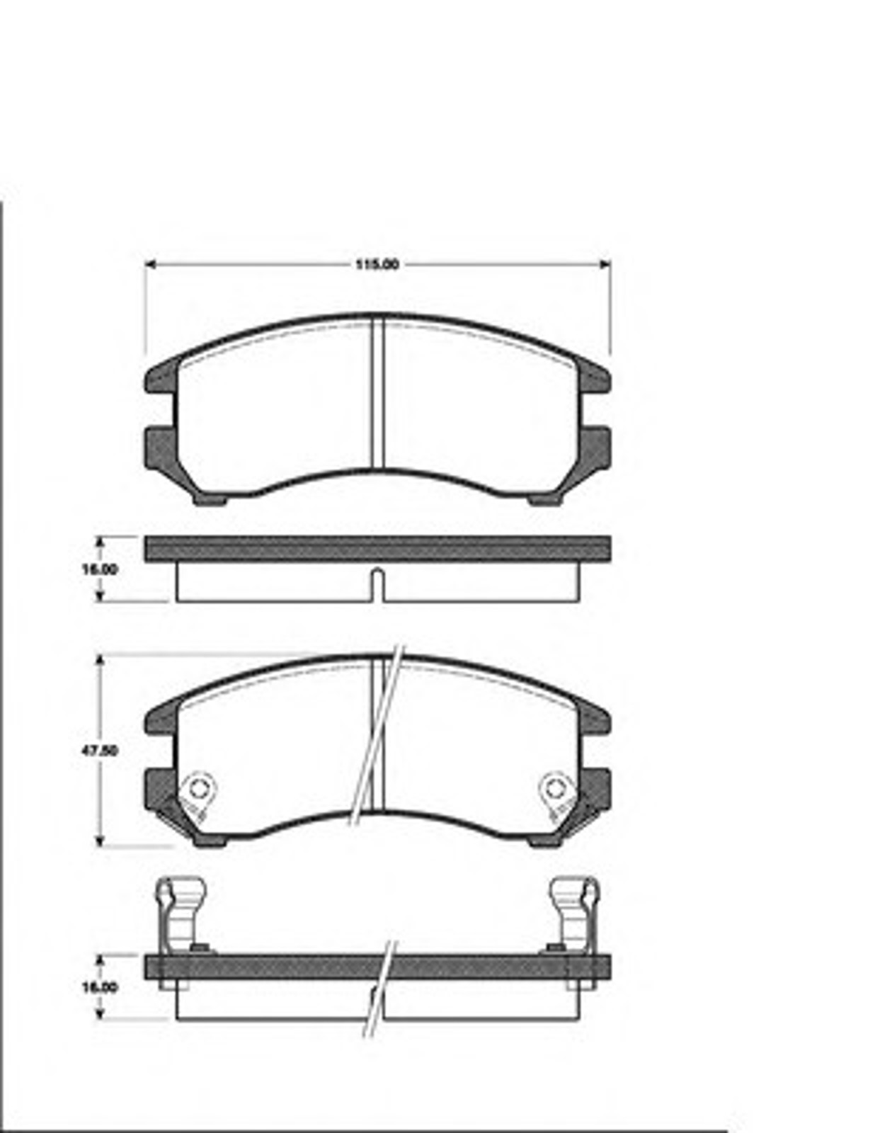 Колодки тормозные дисковые NK 222217