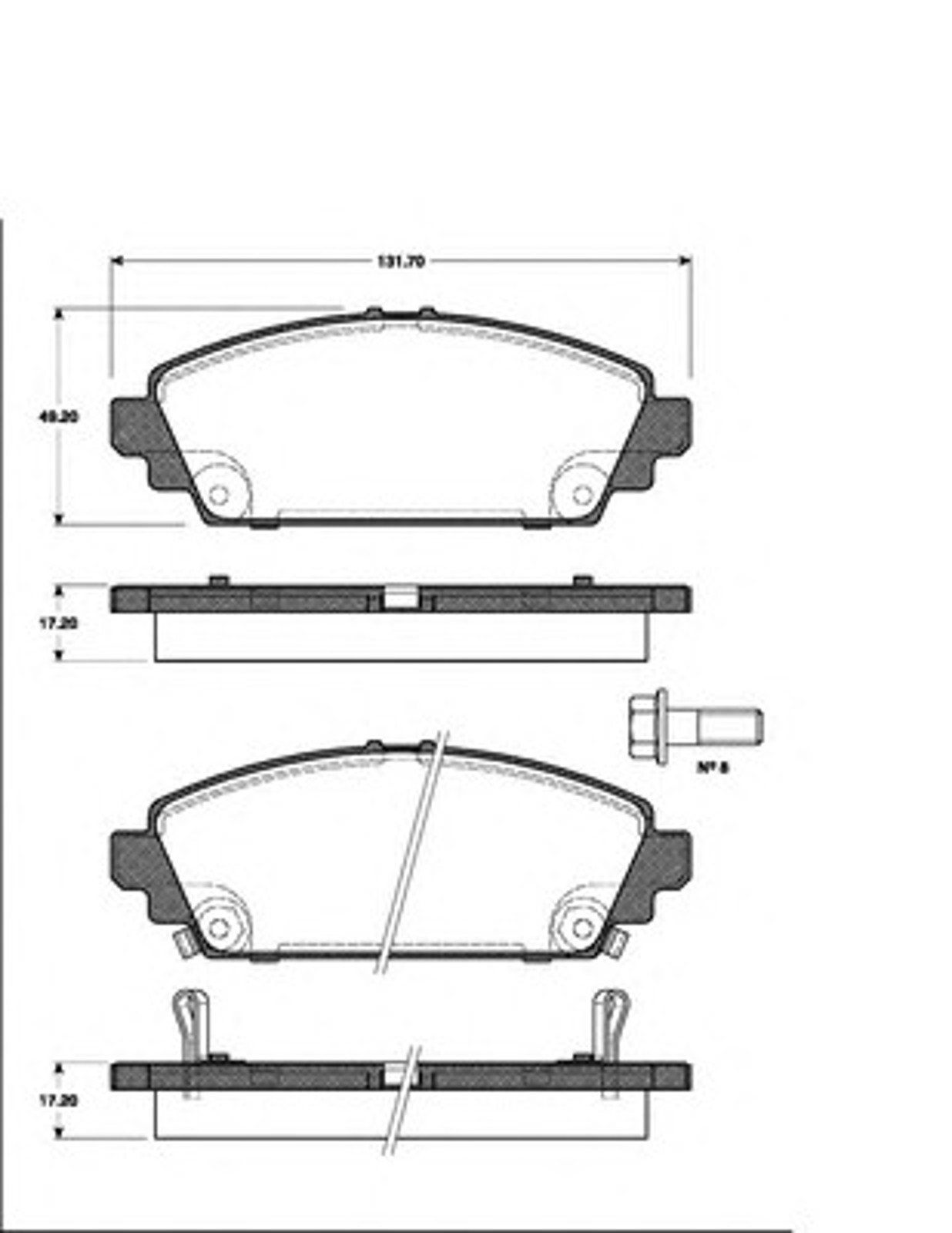 Колодки тормозные дисковые NK 222629