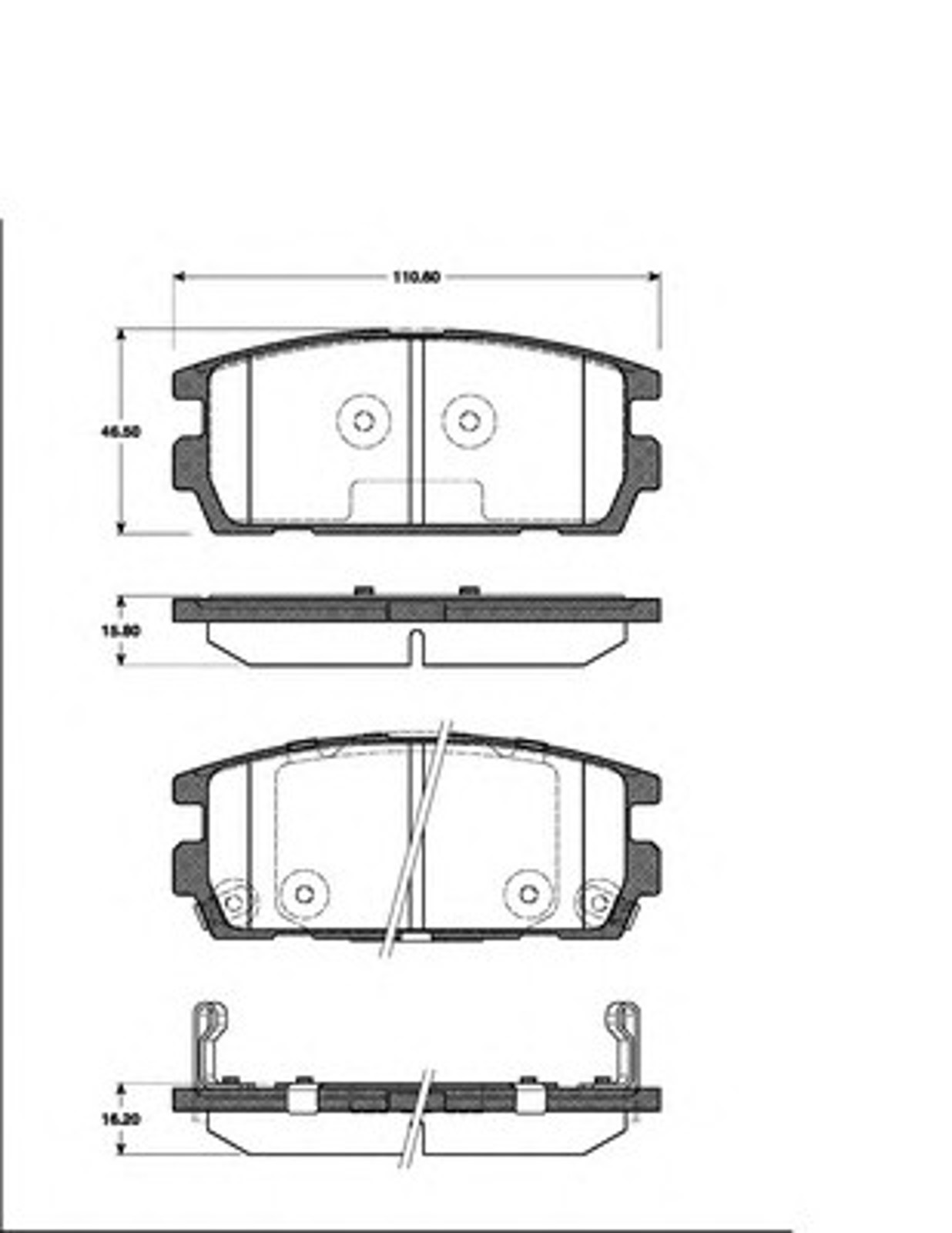 Колодки тормозные дисковые NK 223417