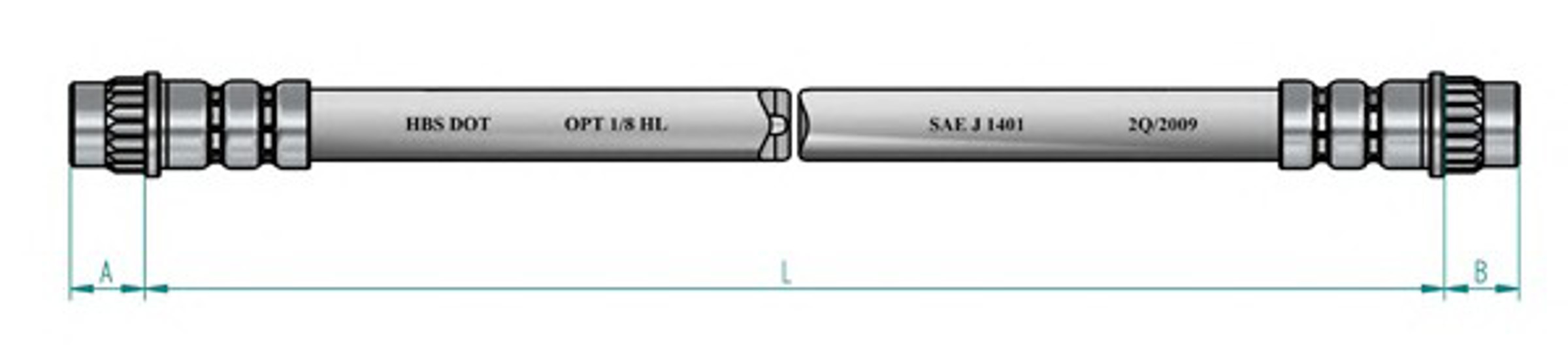 Шланг тормозной NK 853919