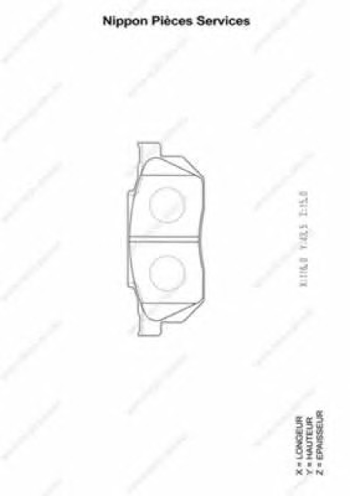 Колодки тормозные дисковые NPS H360A14