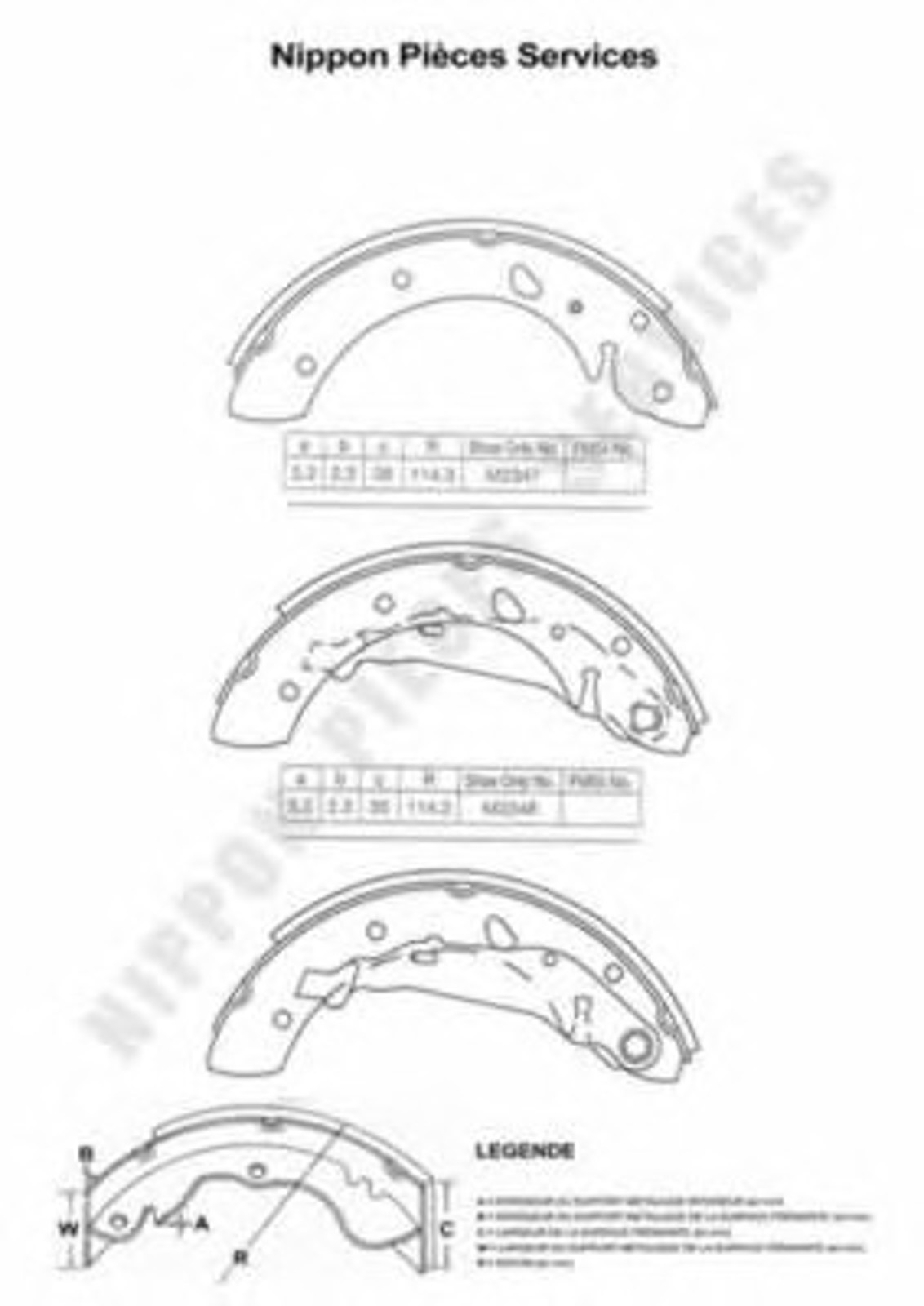 Тормозные колодки NPS T350A73