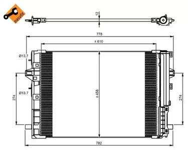 Радиатор кондиционера NRF 350081