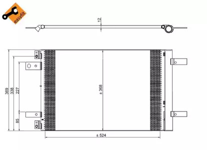 Конденсатор кондиционера NRF 350323