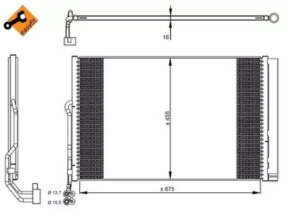 Радиатор NRF 350324
