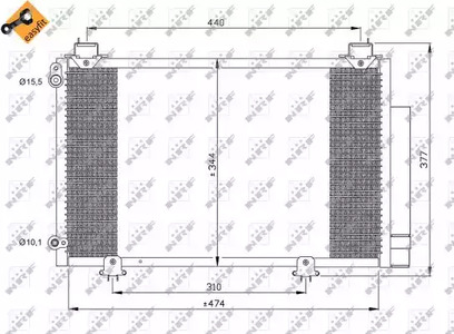 Конденсатор кондиционера NRF 35333