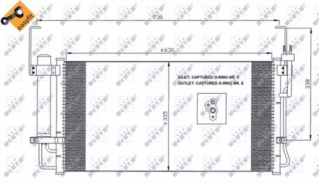 Конденсатор кондиционера NRF 35429