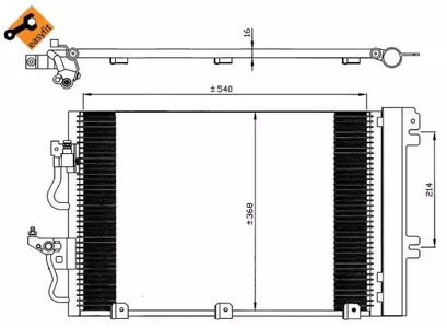 Радиатор кондиционера NRF 35555