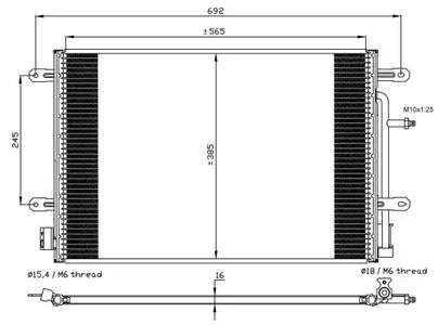 Конденсатор кондиционера NRF 35560