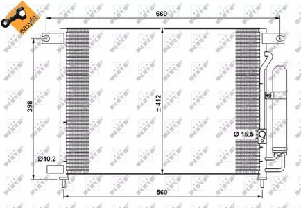 Конденсатор кондиционер NRF 35766