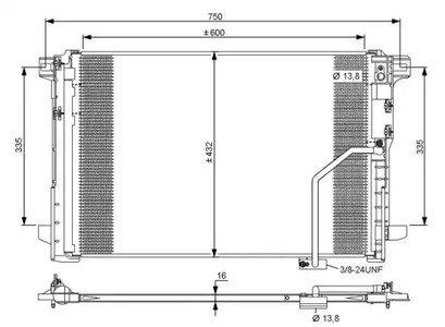 Радиатор кондиционера NRF 35793