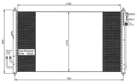 Радиатор кондиционера NRF 35878