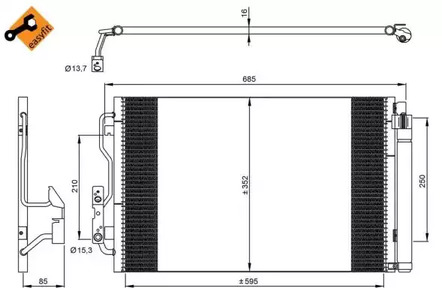 Конденсатор кондиционер NRF 35970