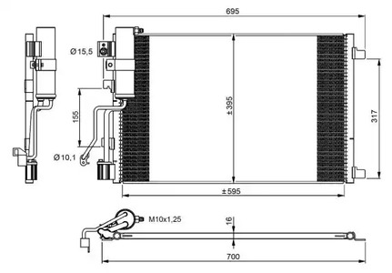 Конденсатор кондиционера NRF 35974