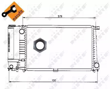Радиатор охлаждение двигателя NRF 50568
