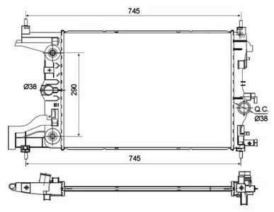 Радиатор системы охлаждения NRF 53122