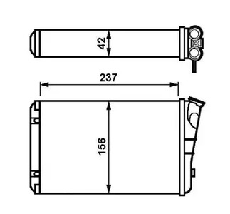 Радиатор отопителя NRF 54238