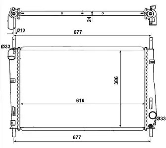 Радиатор системы охлаждения NRF 58272