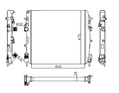 Радиатор охлаждения NRF 58317A