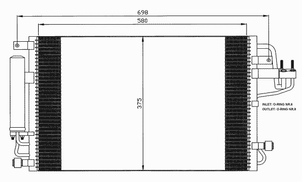Конденсатор кондиционера NRF 35600