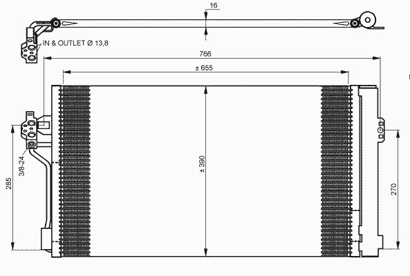 Конденсатор кондиционера NRF 35776