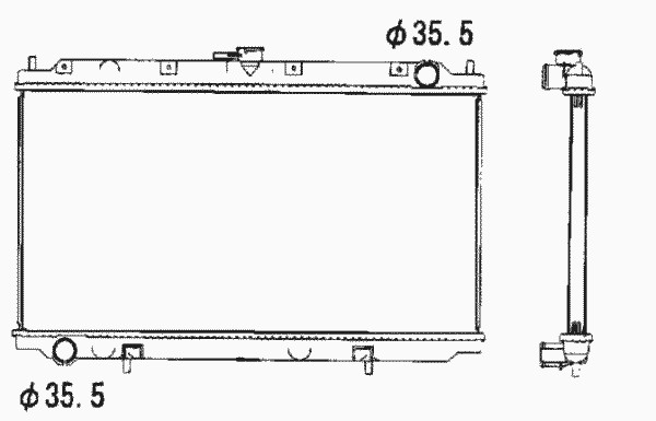 Радиатор системы охлаждения NRF 52069