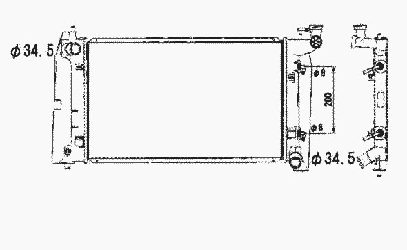 Радиатор системы охлаждения NRF 53325