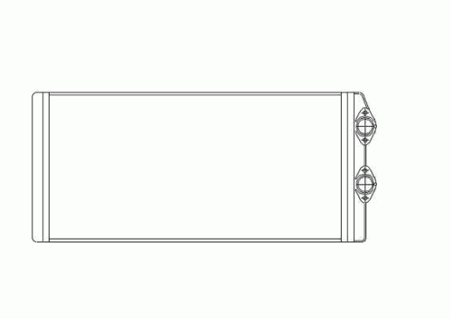 Nrf 53545 радиатор отопителя 382x188x39 NRF 53545