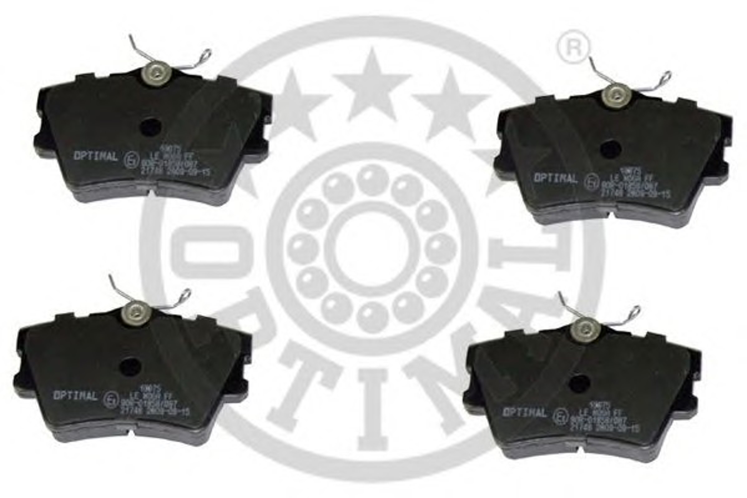 Колодки тормозные дисковые OPTIMAL 10075