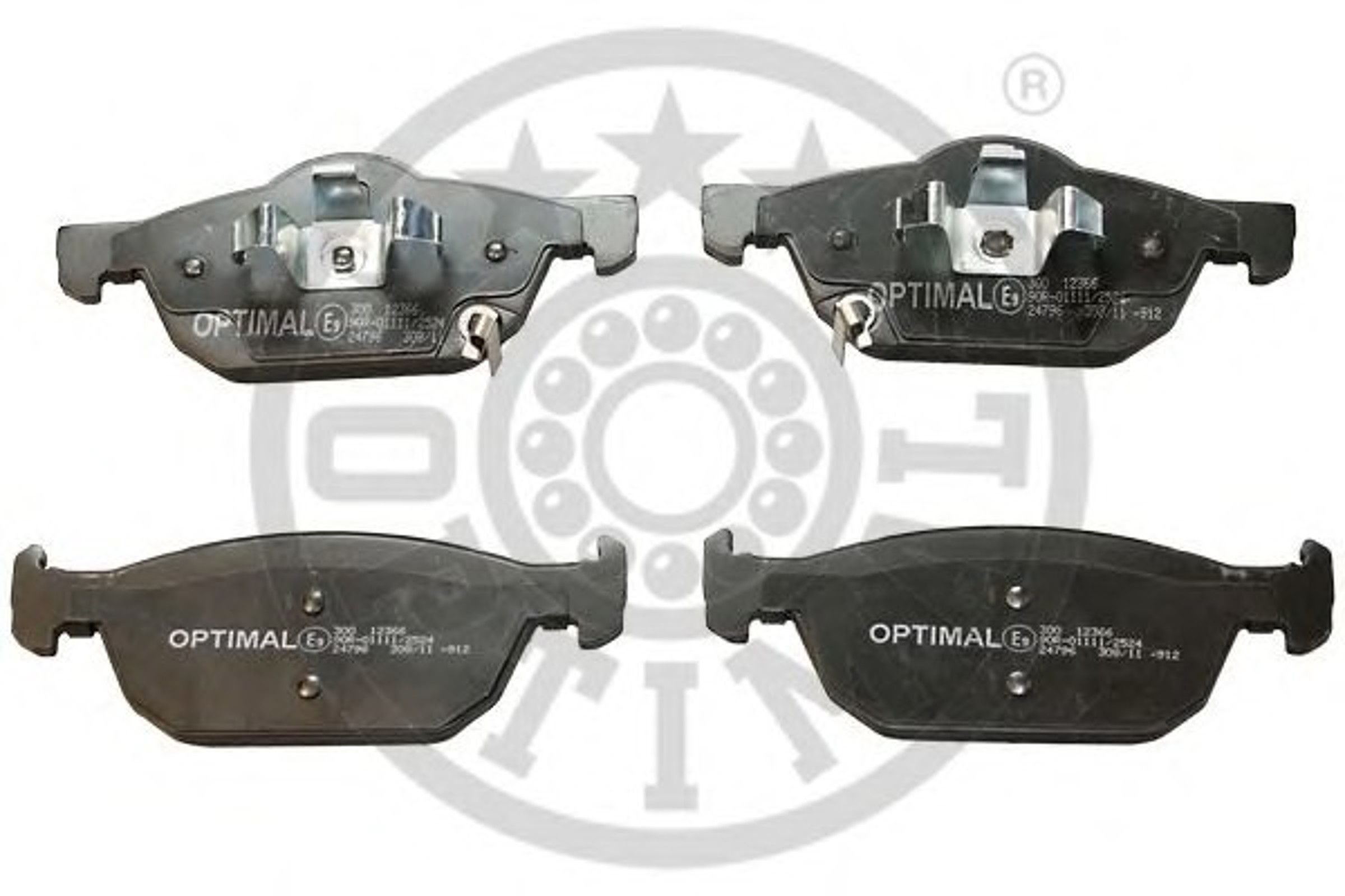 Колодки тормозные дисковые OPTIMAL 12366